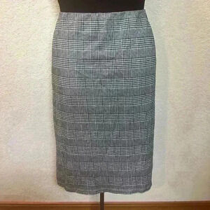Peacock’s European Brand Women’s‎ Grey Stretch Plaid Pencil Skirt EU 10
